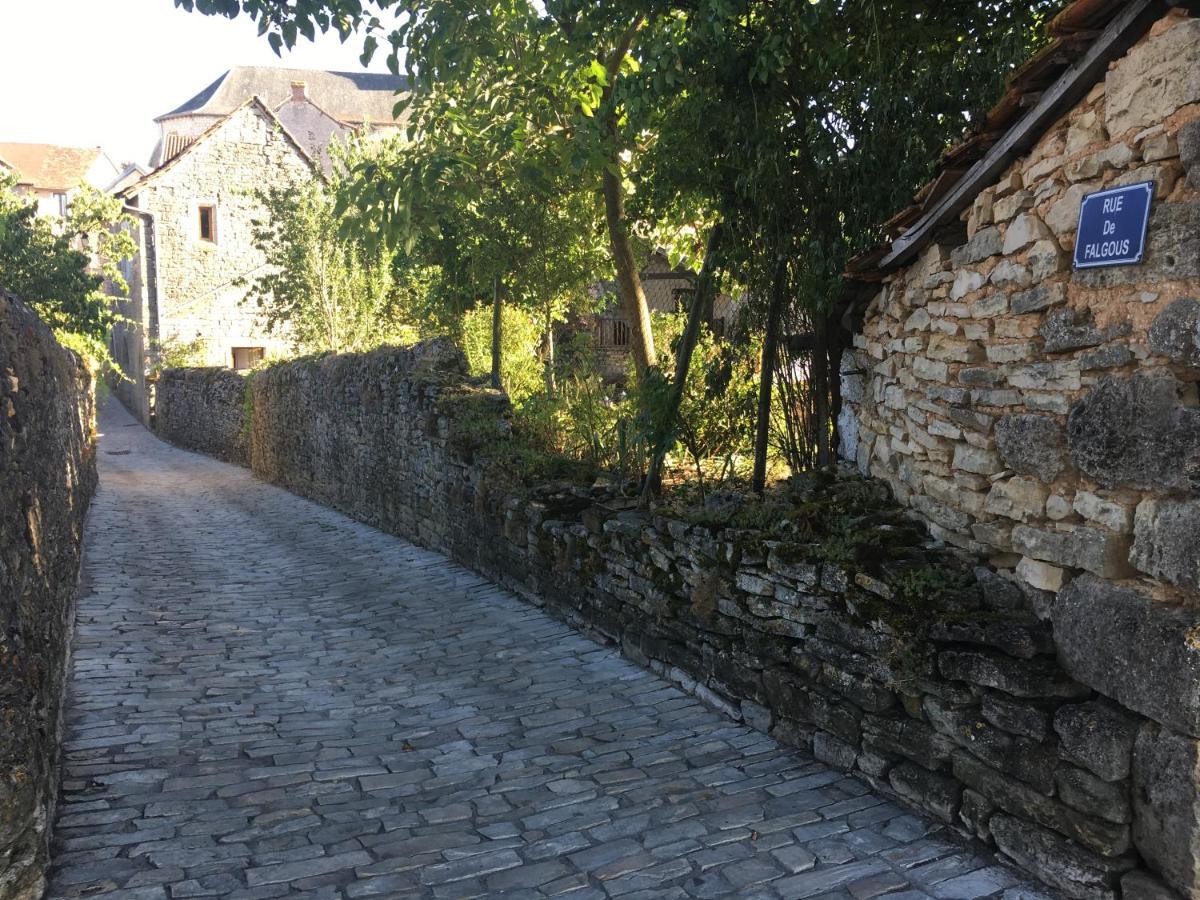 Maison En Pierres Au Coeur Du Village Medieval De Villeneuve Exteriör bild